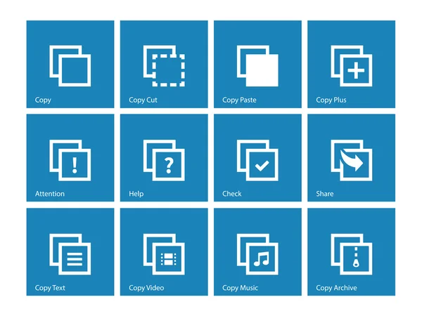 Copier coller des icônes pour les applications, Pages Web . — Image vectorielle