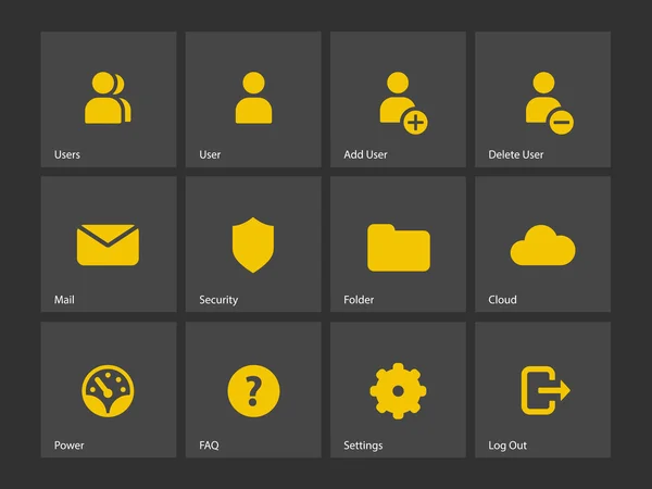 Iconos de cuenta de usuario — Archivo Imágenes Vectoriales