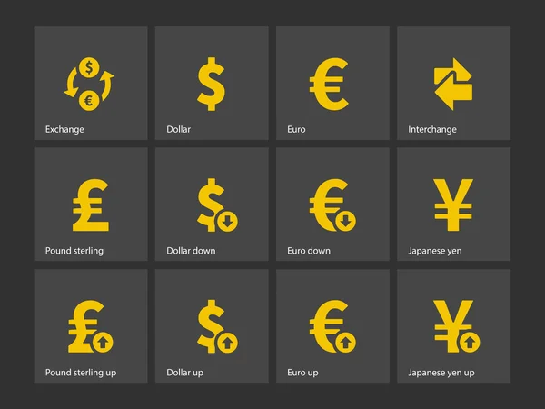 Exchange Rate icons — Stock Vector