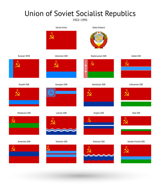 Soviet Union (USSR) Flags Collection.