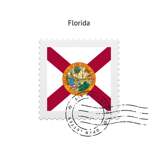 State of Florida flag postage stamp. — Stock Vector