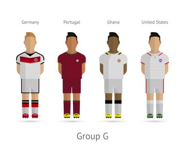 futbol takımları. Grup g - Almanya, Portekiz, Türkiye, Amerika Birleşik Devletleri