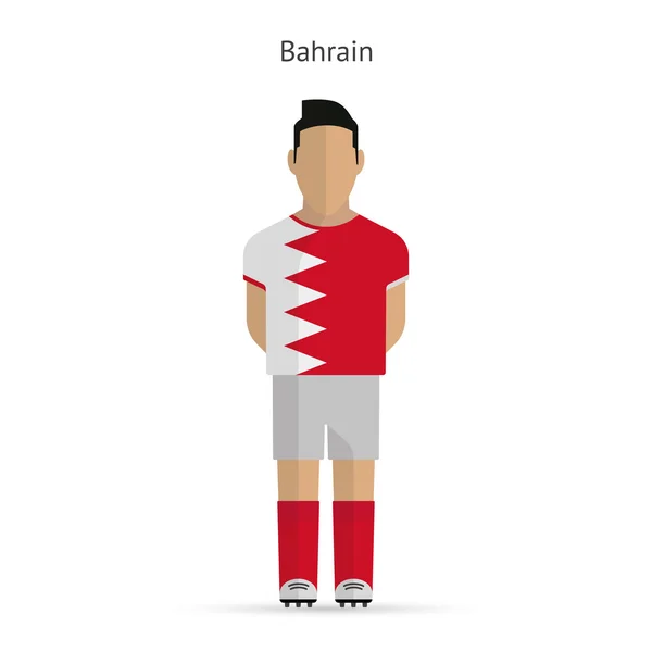 Bahrein (Bahrain) voetballer. Voetbal uniforme. — Stockvector