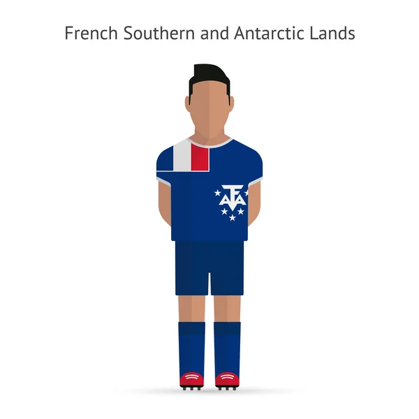 French Southern and Antarctic Lands football player. — Stock Vector
