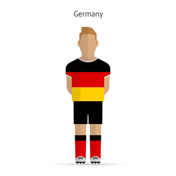 Germany football player. Soccer uniform. — Stock Vector