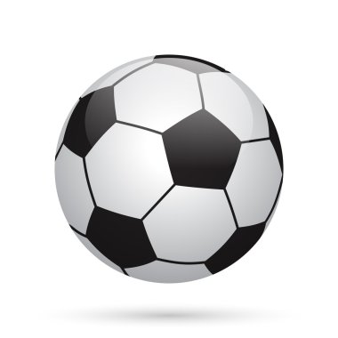 Klasik futbol topu. Futbol simgesi.
