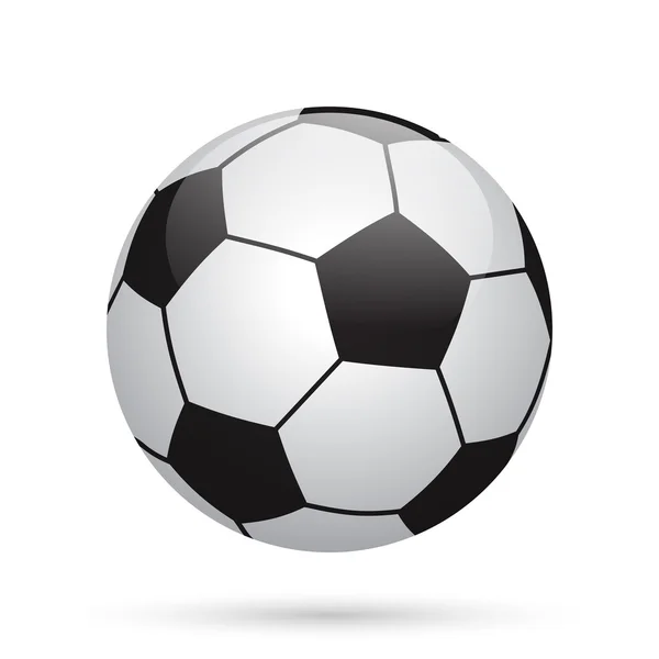 Ballon de foot classique. icône de football . — Image vectorielle