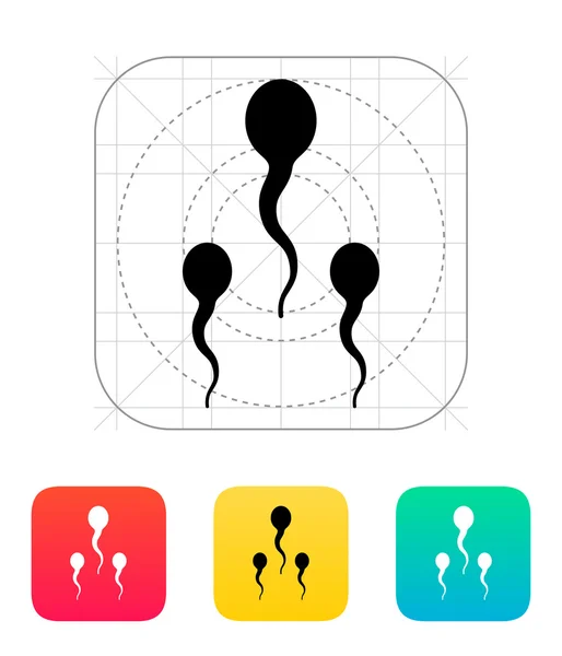 Spermatozoids pictogram. — Stockvector