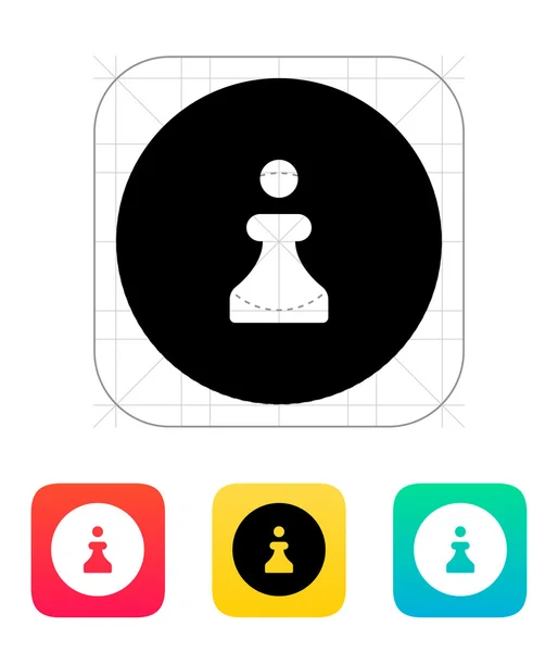 Chess Pawn icon. — Stock Vector