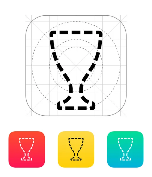 奖杯杯剪影图标 — 图库矢量图片