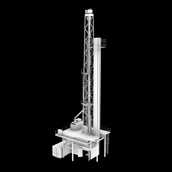 3D нефтяных скважин — стоковое фото