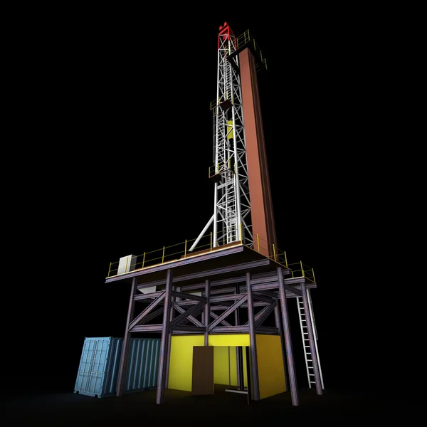 3D Oil Drill — Stock Photo, Image