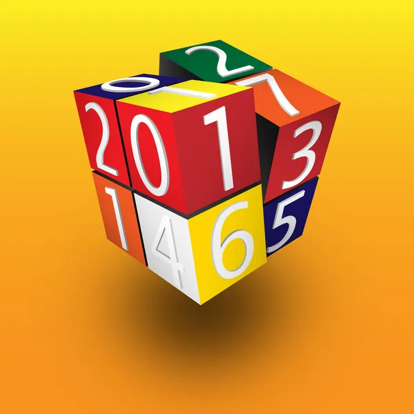 Rubik-Würfel von 2013 — Stockvektor