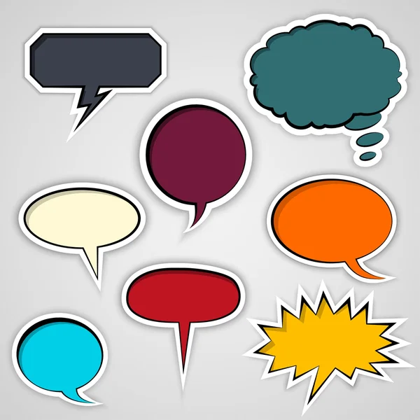 Speech Bubbles Collection — Stock Vector