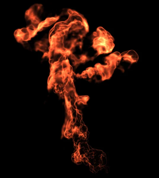 Feuerflamme. hohe Auflösung — Stockfoto