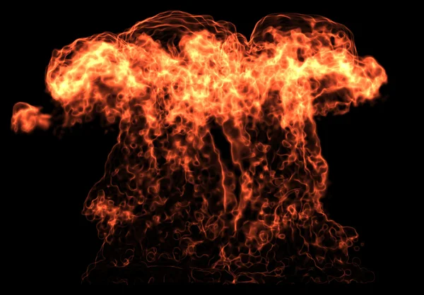 Eld flamma. hög upplösning — Stockfoto