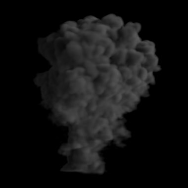 gri siyah arka plan ile duman