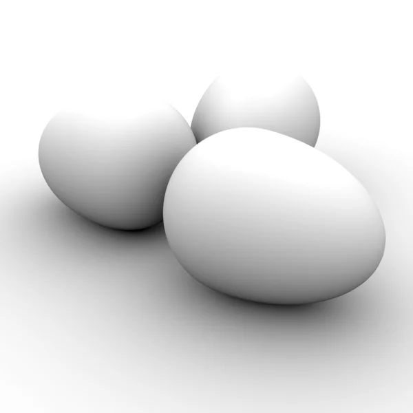 Ouă albe — Fotografie, imagine de stoc
