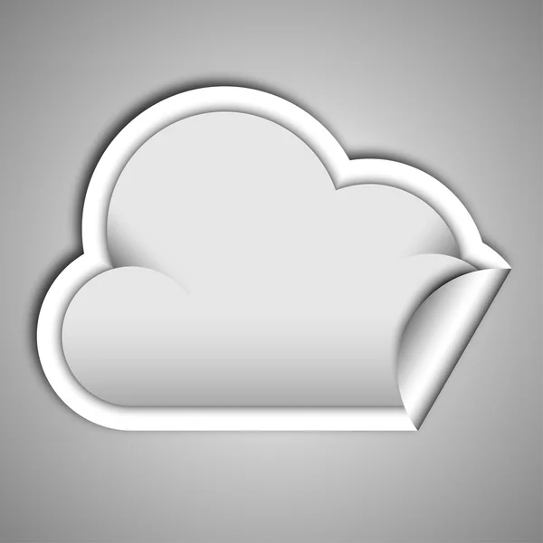 Binaire cloud computing — Stockvector