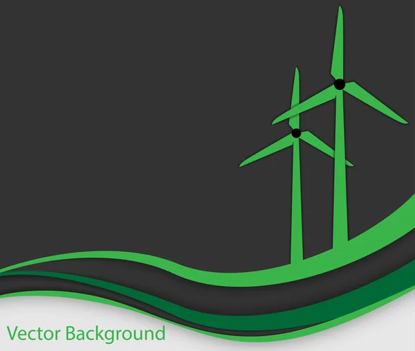 Élément de conception d'énergie verte — Image vectorielle