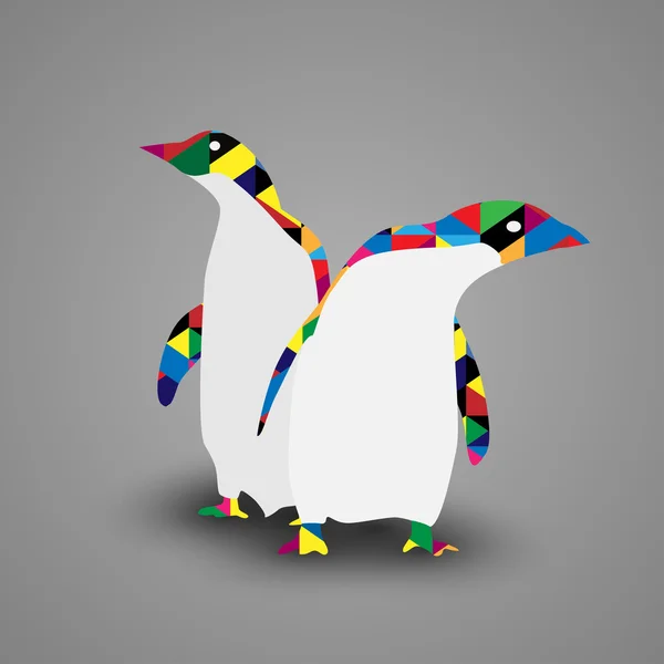 Diseño de pingüinos — Vector de stock