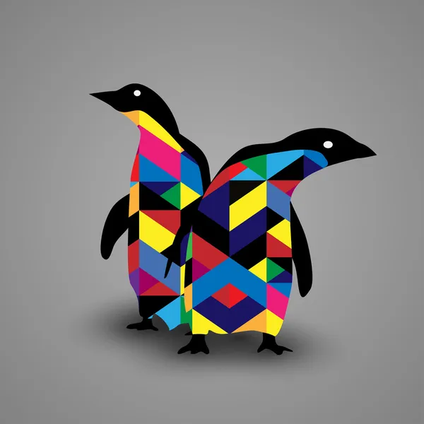 Diseño de pingüinos — Vector de stock