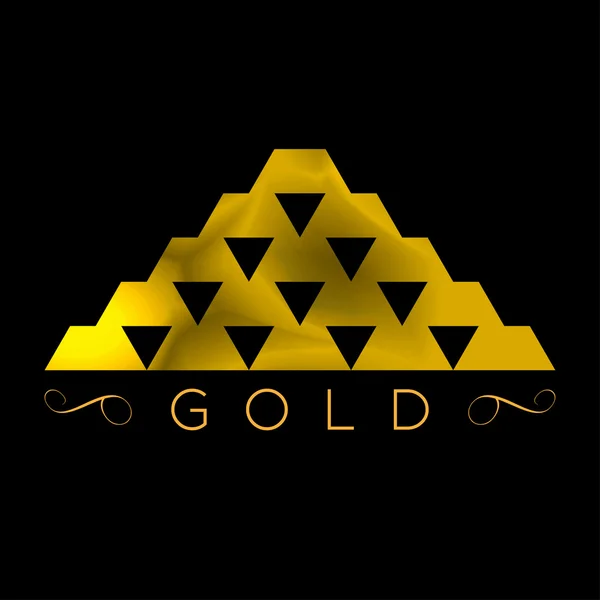 Gold Bars — Stock Vector