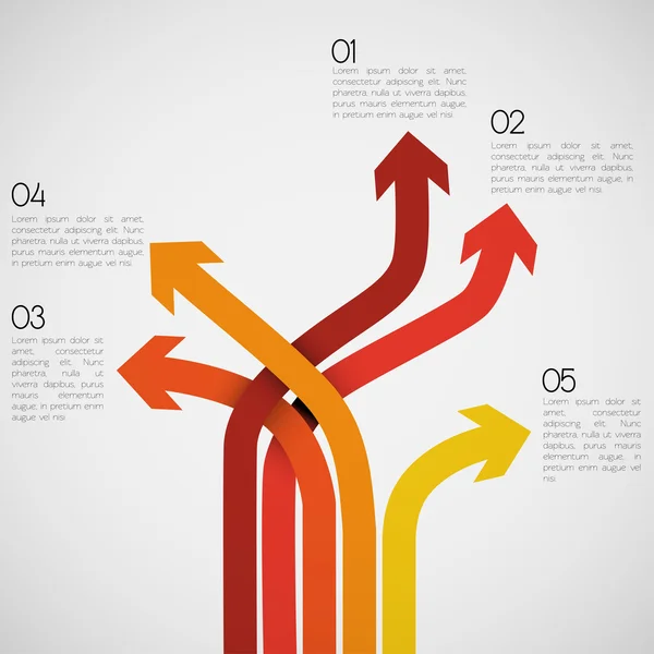 Diferentes formas de infografía — Vector de stock