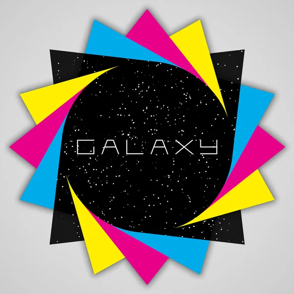 モダンな galaxy デザイン — ストックベクタ