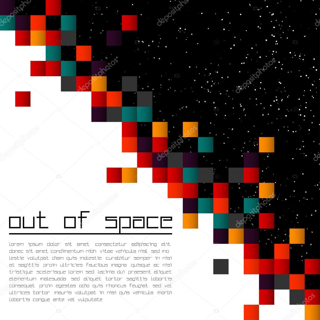 Out of Space Paper Design Element