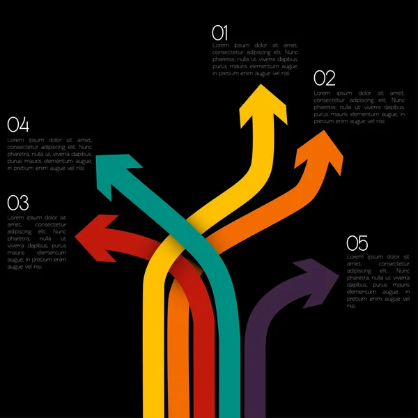 Diferentes formas de infografía — Archivo Imágenes Vectoriales