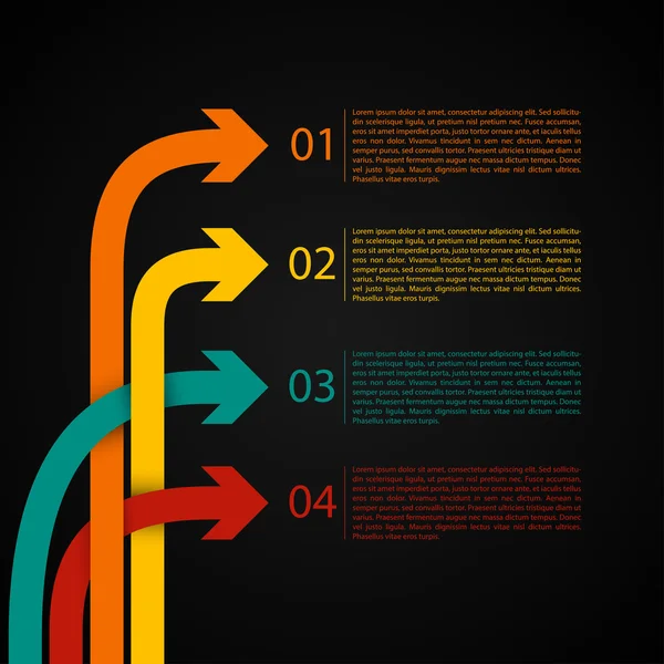 Maneira diferente Infográficos —  Vetores de Stock