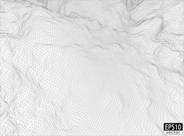 alambre plano3D tel kafes arazi