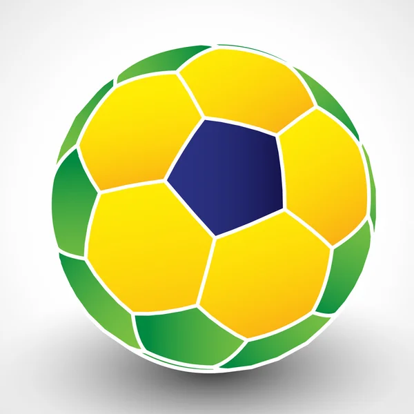 Brasilianischer Fußball — Stockvektor