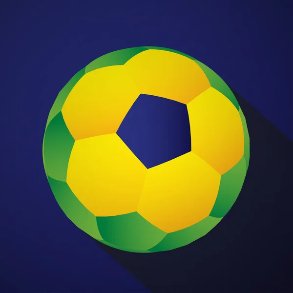 Brazil futball-labda — Stock Vector