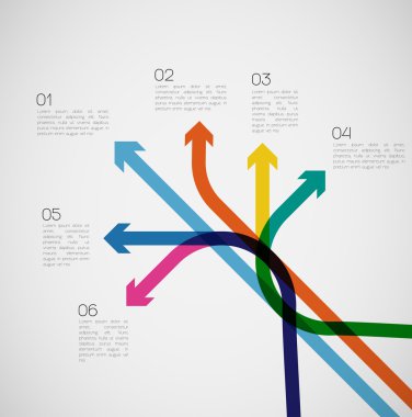 farklı bir şekilde infographics
