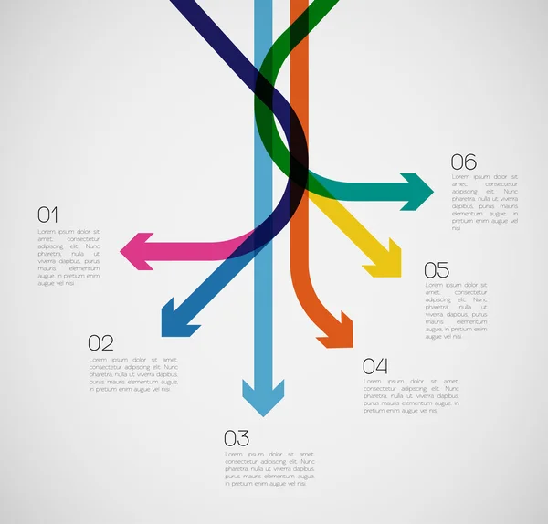 Infografica modo diverso — Vettoriale Stock