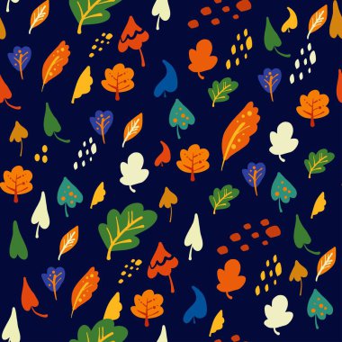 Basit yaprakların kusursuz deseni. Bitki. karala