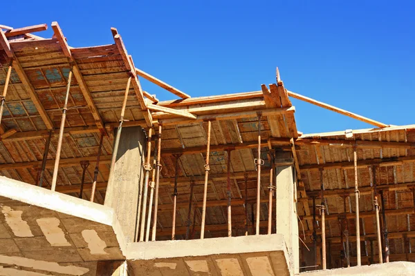 Concrete shuttering on a construction site — Stock Photo, Image