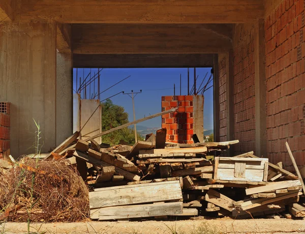 Old deserted building site — Stock Photo, Image