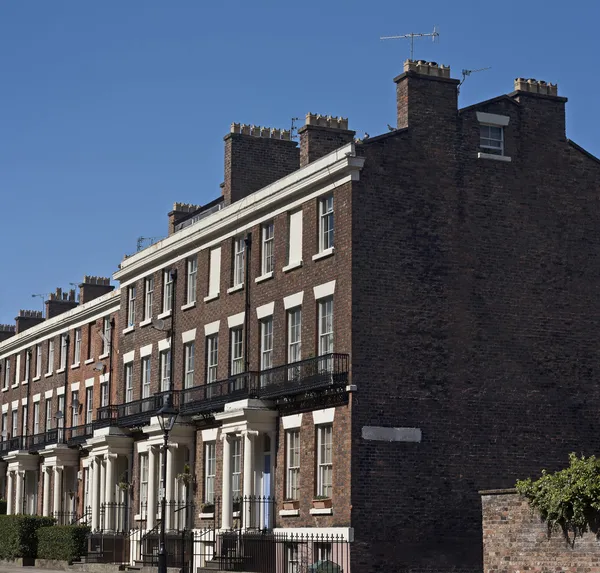 Impressionnantes maisons britanniques, grade 2 listé dans Liverpool UK — Photo