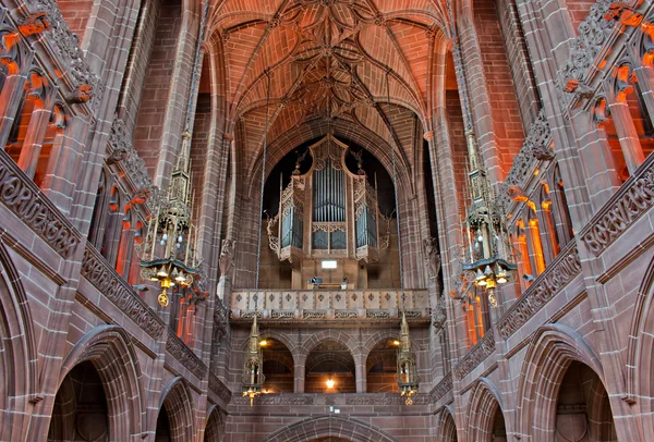 Lady chapel uvnitř liverpoolská katedrála — Stockfoto