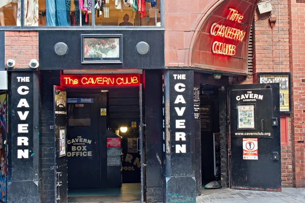 Cavern club, i mathew Street, liverpool, Storbritannien. — Stockfoto