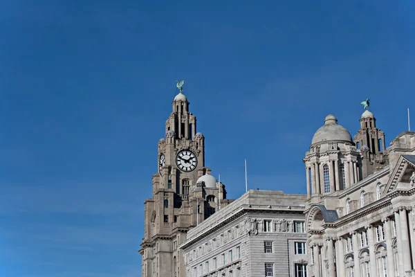 Vista sul lungomare di Liverpool — Foto Stock