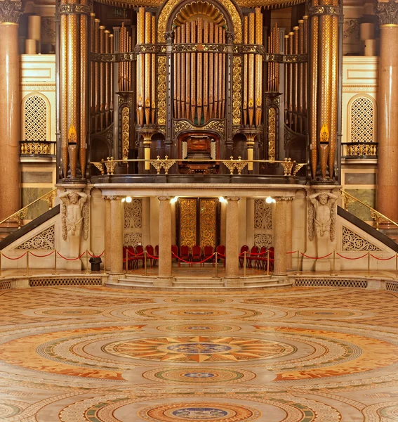 Interiör av st georges hall, liverpool, Storbritannien — Stockfoto