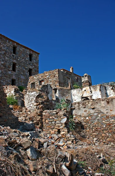 老被遗弃多安贝伊，土耳其的希腊、 土耳其的村 — 图库照片