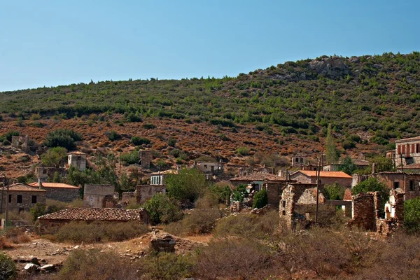 Vecchio greco abbandonato, villaggio turco di Doganbey, Turchia — Foto Stock