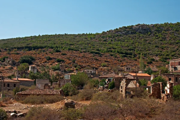 Vieux village grec abandonné de Doganbey, Turquie — Photo