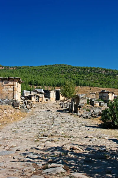 Ruins of Hierapolis, Pamukkale, Turkey — Stock Photo, Image