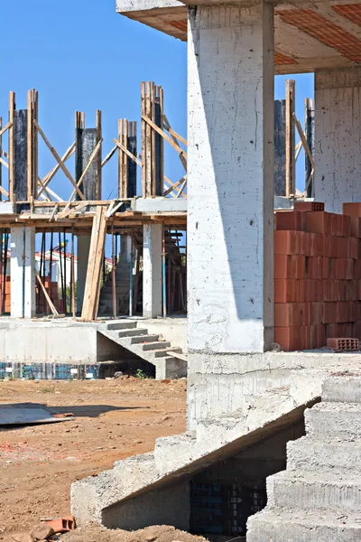 Form work on building under construction — Stock Photo, Image